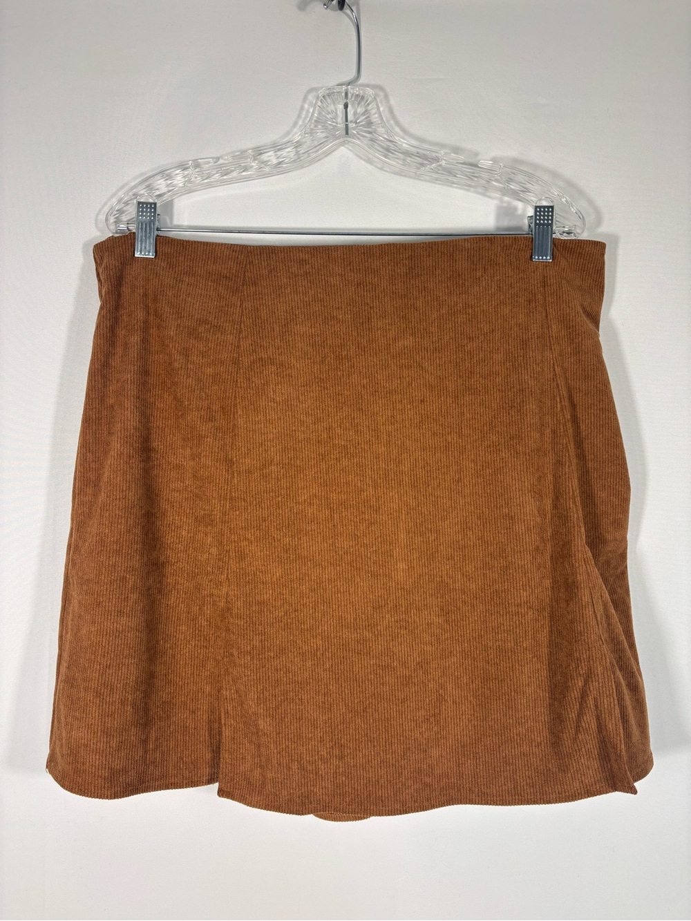 NWT Cider Brown Corduroy Skort 2XL Fall Mini Skirt Shorts